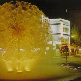 El Alamein fountain at night.