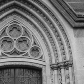St Mary's Cathedral doorway, College Street Sydney, no date