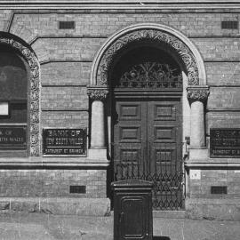 Bank of NSW building, Bathurst St branch.