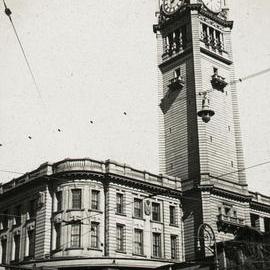Clock tower above Central Railway Station, Eddy Avenue Sydney, no date