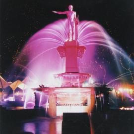 Archibald Fountain at night