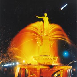 Archibald Fountain at night