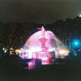 Archibald Fountain at night