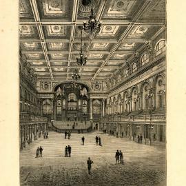 Sydney Town Hall's Centennial Hall, George Street Sydney, circa 1885