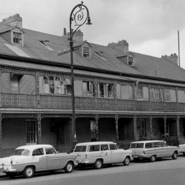 Victorian terrace houses, Lower Fort Street Dawes Point, 1961