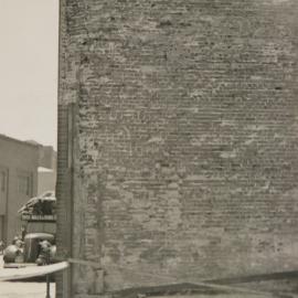 Brick wall in Harbour Street