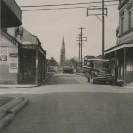 View toward St Stephens, Albermarle Street Newtown, 1949