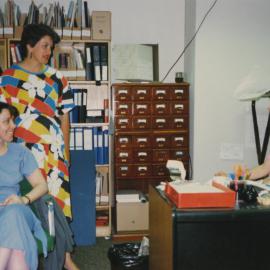 Archives staff: Angela McGing, Janet Howse, Anne Picot