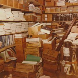 Records storage at Town Hall House