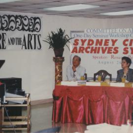 Archivist Renato Perdon speaking at a seminar