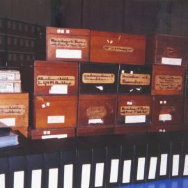 Storage boxes for photographic glass plates