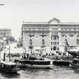 View of Circular Quay from Sydney Cove, circa 1888