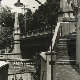 Sandstone steps from the Argyle Cut, the Rocks, 1980s