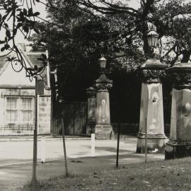 Gates and gatehouse to Government House.