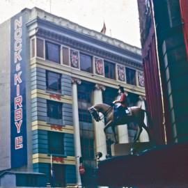 Street decorations for royal visit, Nock & Kirby Sydney, 1954