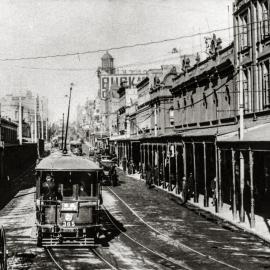 Crown Street tram, Oxford Street Darlinghurst, 1911