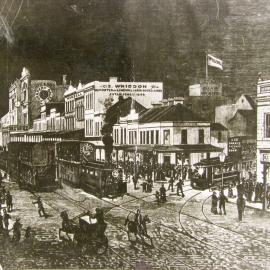 Intersection of Crown Street and Oxford Street Surry Hills, 1900