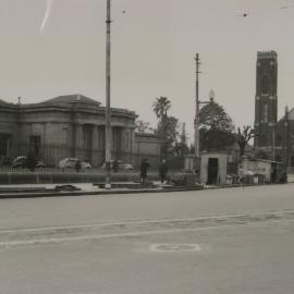 Darlinghurst Courthouse and Sacred Heart Catholic Church, Oxford Street Darlinghurst, 1947