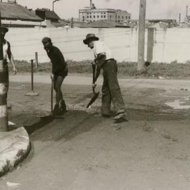 Municipal of Sydney Council Roadworks, Wellington Street Waterloo, 1947