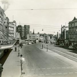 View west along Broadway, from Regent Street, circa 1947