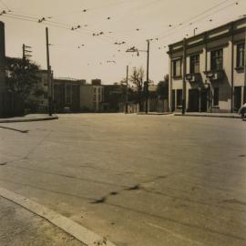 Streetscape, corner Grantham and Wylde Streets, Kings Cross, no date