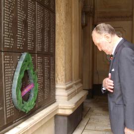 Former Town Clerk, Armistice Day ceremony, Sydney 2011