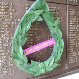 Wreath on Plaque, City of Sydney Armistice Day ceremony, Sydney 2011