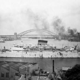 MV Athlone Castle off Garden Island