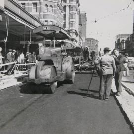 Roadworks on George Street Haymarket, 1951