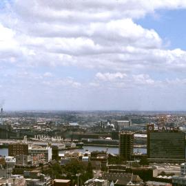 Aerial view towards Darling Harbour