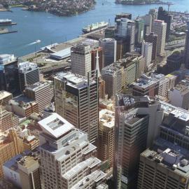 View from CommSec Tower, George Street Sydney, 1999