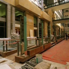 General Post Office (GPO) showing work within the atrium,  Martin Place Sydney, 1999