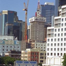 Northern view from Western Distributor of KENS site, Kent Street Sydney, 2004