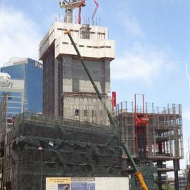 KENS site showing crane, Kent Street Sydney, 2004