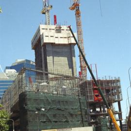 KENS site showing cranes, Kent Street Sydney, 2005