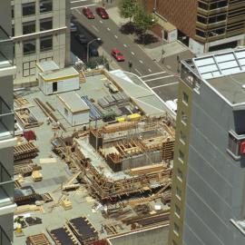 Lobana House (Rialto Apartments), Pitt Street Sydney showing early construction, 2003