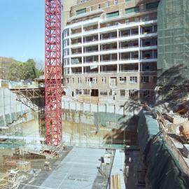 View showing foundation work at St Margarets Apartments, Bourke Street Surry Hills, 2003