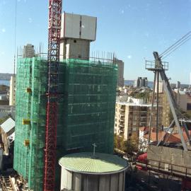 View of progress at Ivy Apartments, St Margarets Apartments, Bourke Street Surry Hills, 2003