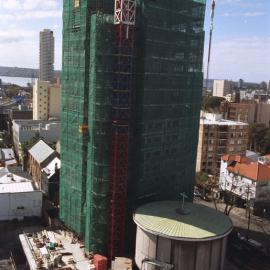 View of work in progress at St Margarets Apartments, Bourke Street Surry Hills, 2003