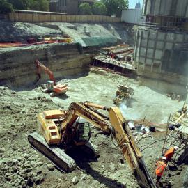 Site excavation at St Margarets Apartments, Bourke Street Surry Hills, 2002