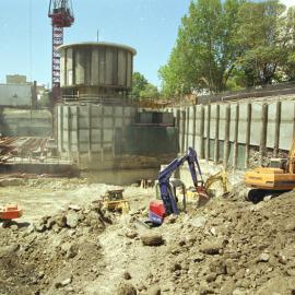 Site excavation at St Margarets Apartments, Bourke Street Surry Hills, 2002