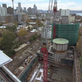 View of early work on site of St. Margaret's Hospital Redevelopment, 2003