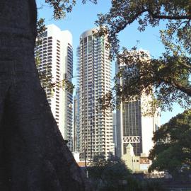 View from Observatory Park of Cove Apartments The Rocks, 2003