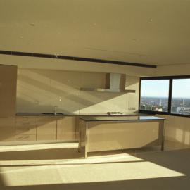 View of apartment kitchen area, Cove Apartments The Rocks, 2003