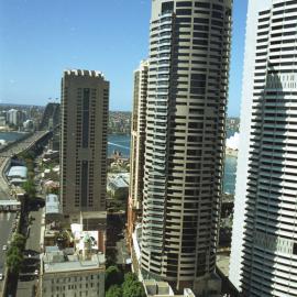 Northern view towards Harbour Bridge from Cove Apartments The Rocks, 2003