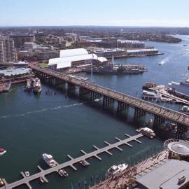 View north westerly across Pyrmont Bridge, The Village, George Street Sydney, 2005