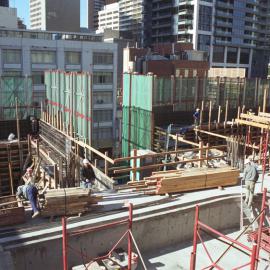 View of construction, The Village, George Street Sydney, 2005