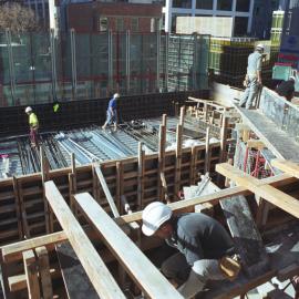 View of construction, The Village, George Street Sydney, 2005