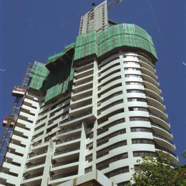 View of Meriton Tower under construction. The Village, George Street Sydney, 2006