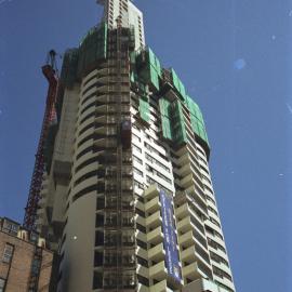 View of tower under construction. The Village, George Street Sydney, 2006